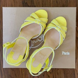 CHRISTIAN LOUBOUTIN ANJALILI 55 LEATHER SANDAL NEW in the BOX